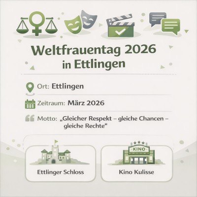 Weltfrauentag 2026: Veranstaltungsreihe im März in Ettlingen